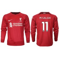 Fotbalové Dres Liverpool Mohamed Salah #11 Domácí 2022-23 Dlouhý Rukáv